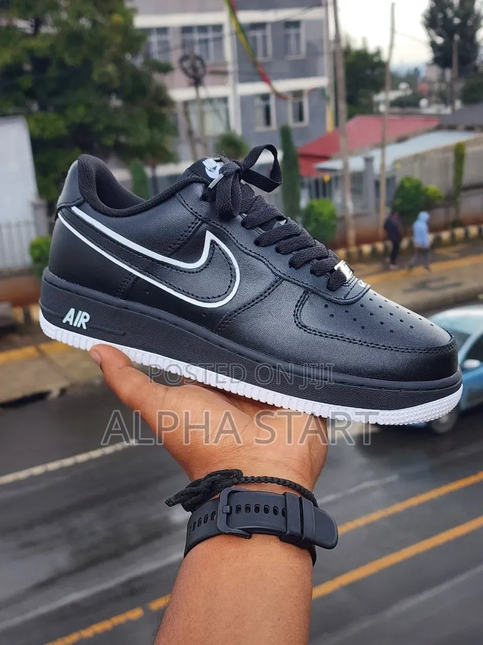 Nike Air Force 1 Black White High Master Quality Shoes Made in Vietnam