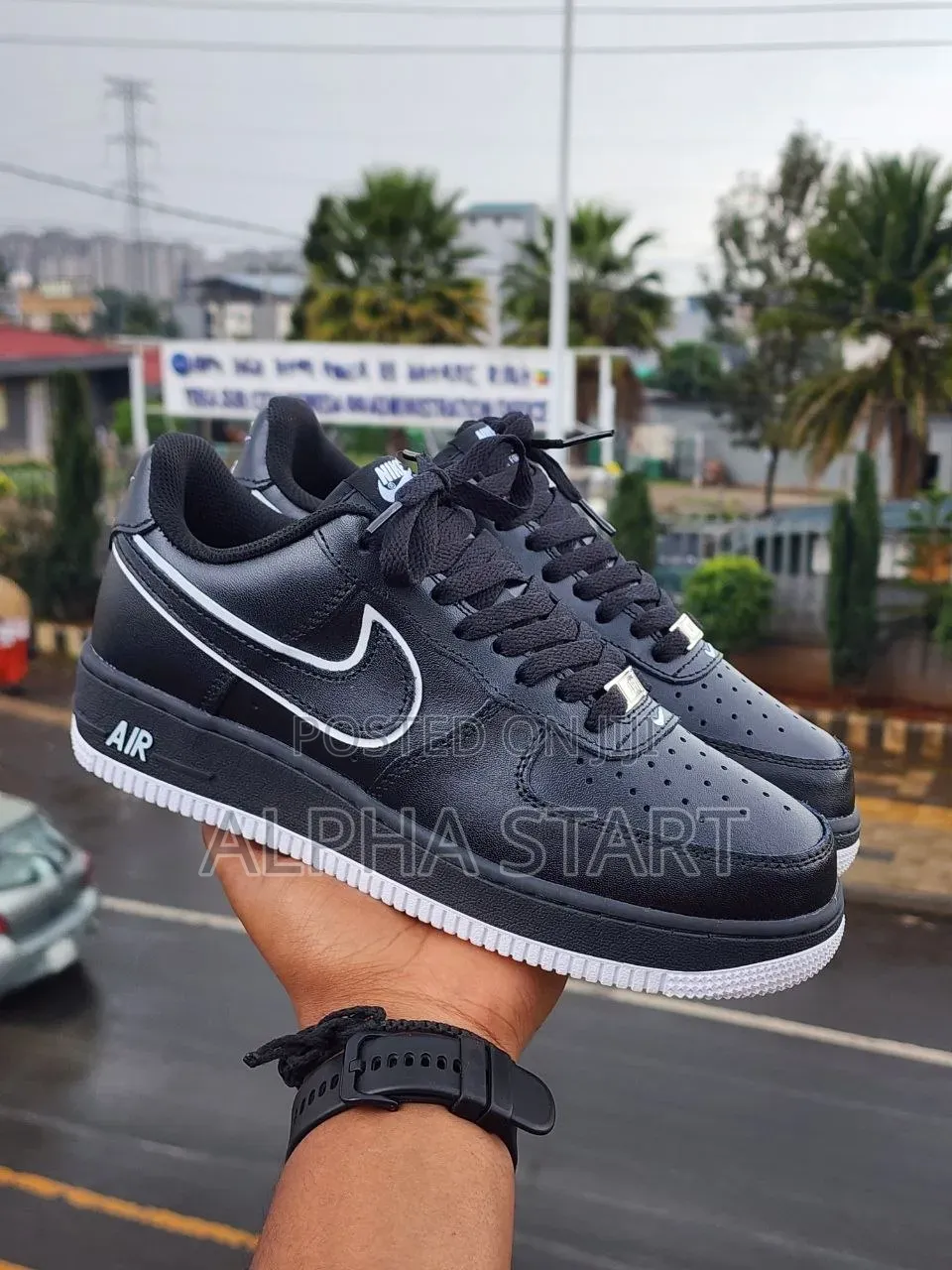 Nike Air Force 1 Black White High Master Quality Shoes Made in Vietnam