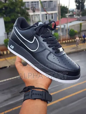 Nike Air Force 1 Black White High Master Quality Shoes Made in Vietnam