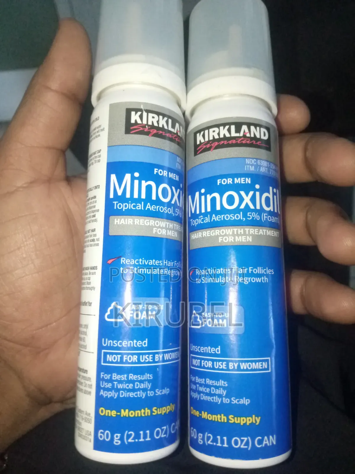 Foam Minoxidil 5% ፂም የሌለው ወንድ ከመባል ልታደግህ