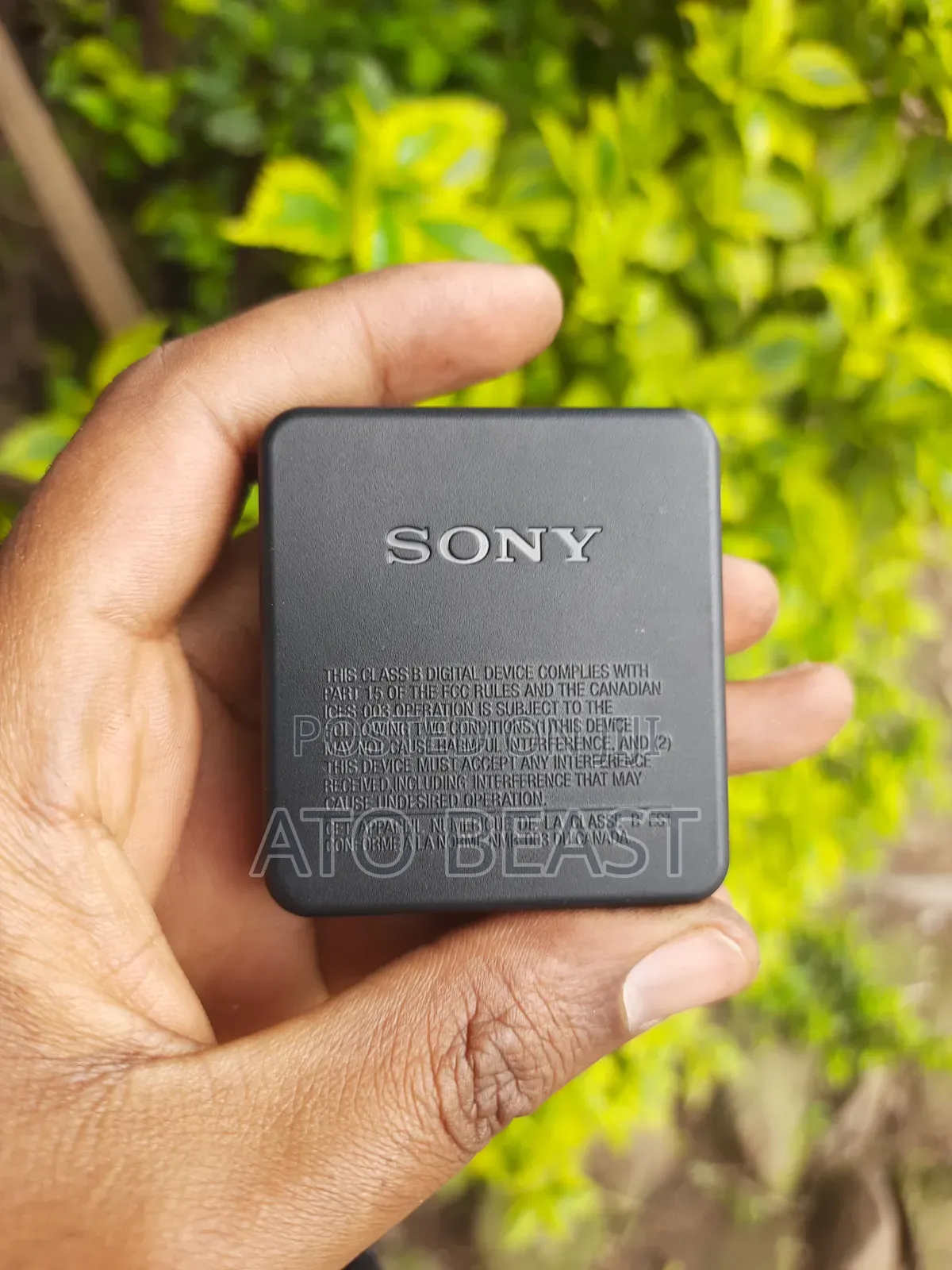 Sony AC-UB10D AC Power Adapter With a 5V, 0.5A Output Specification.