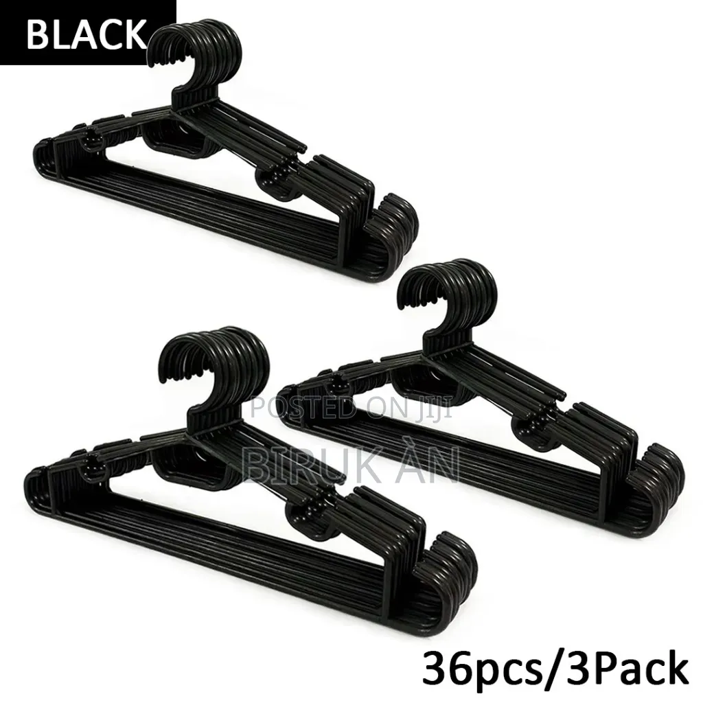 36 Pack 60 Pack Plastic Hangers