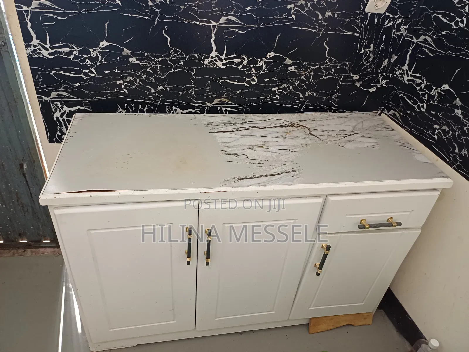 Bed, Dressing Table and Kitchen Cabnet
