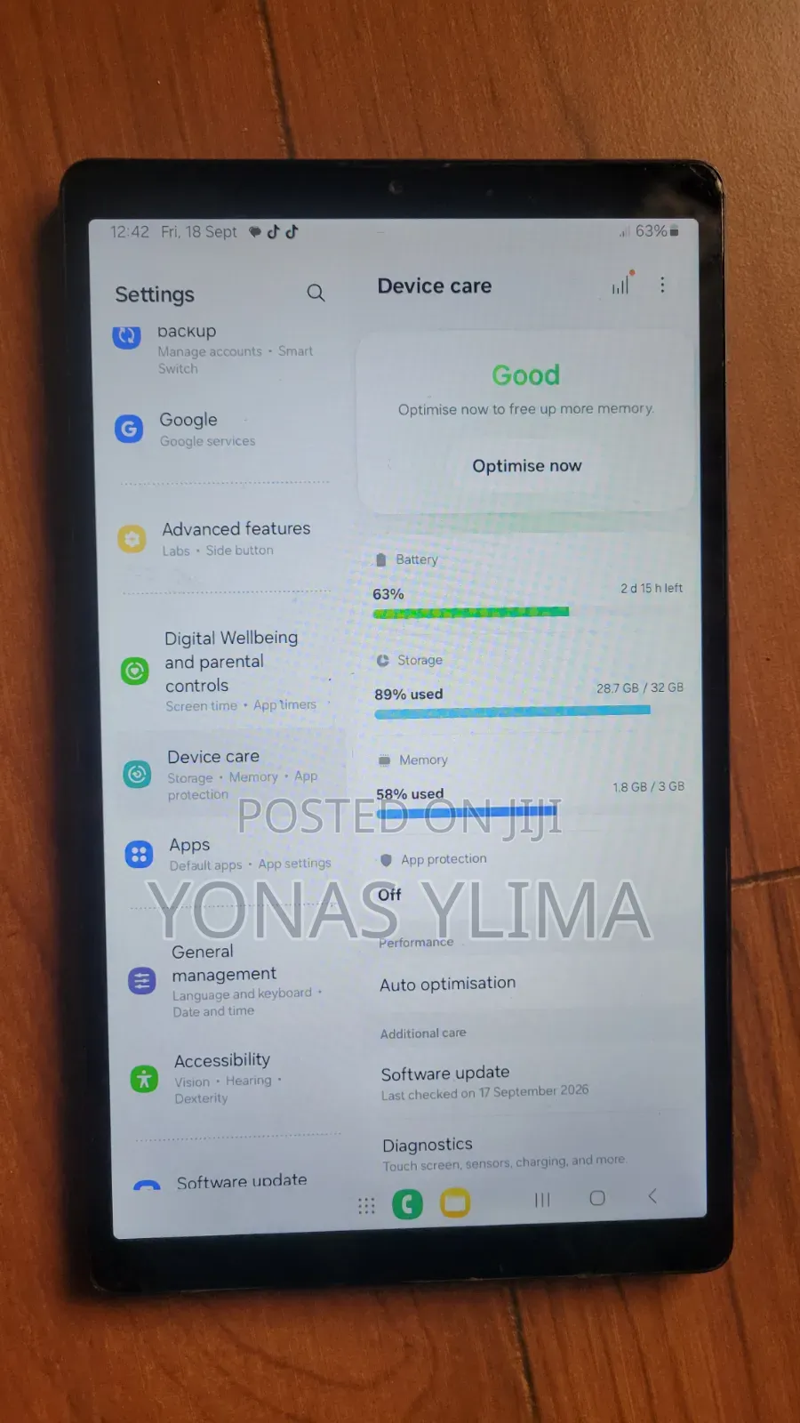 Samsung Galaxy Tab A7 Lite 32 GB Black