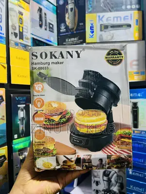 Sokany Hamburger Maker 600w, Quick Easy Burger Machine
