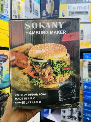 Sokany Hamburger Maker 600w, Quick Easy Burger Machine