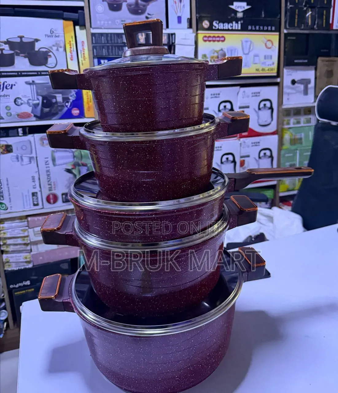 ማርብል ድስት ( Cookware Set )
