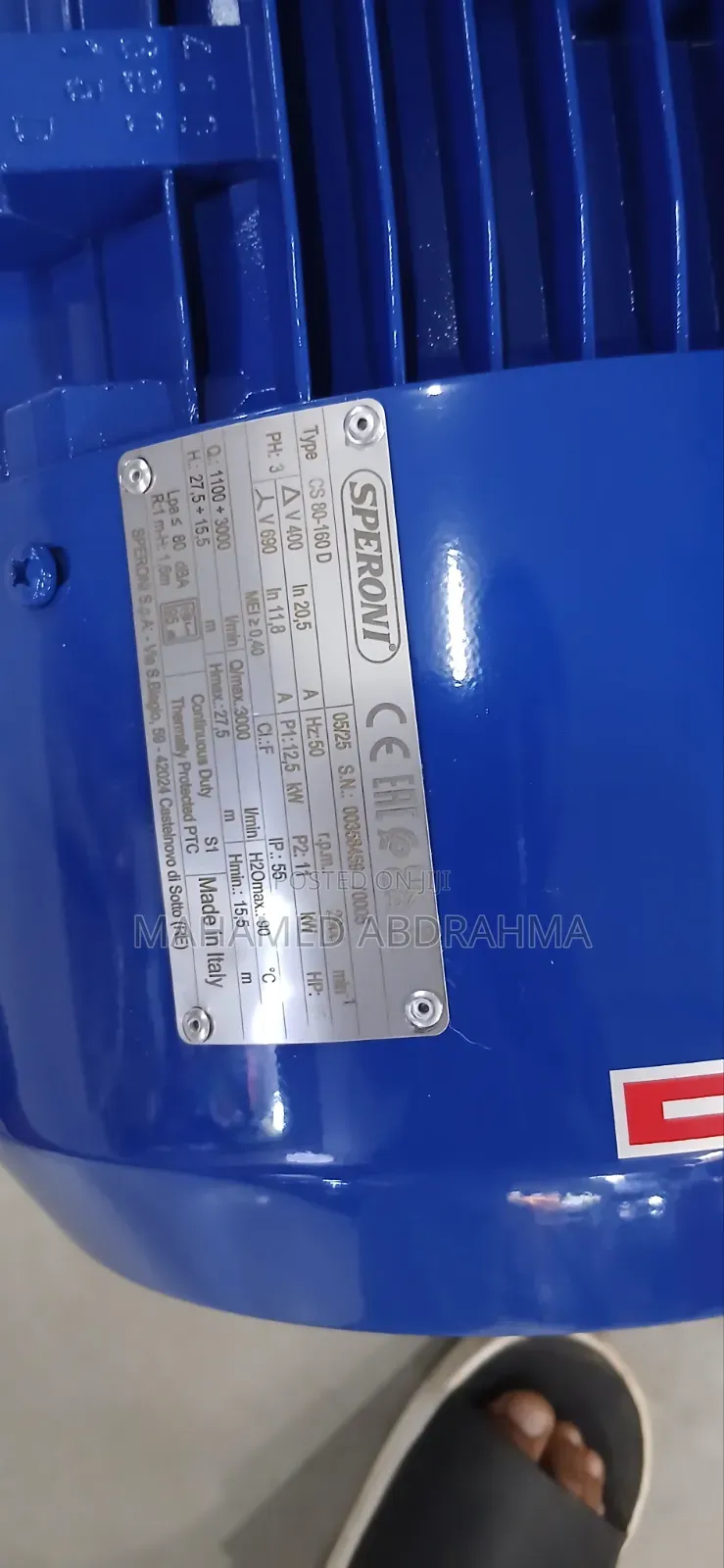 Speroni Water Pump 11kw 15 HP Made in Italy