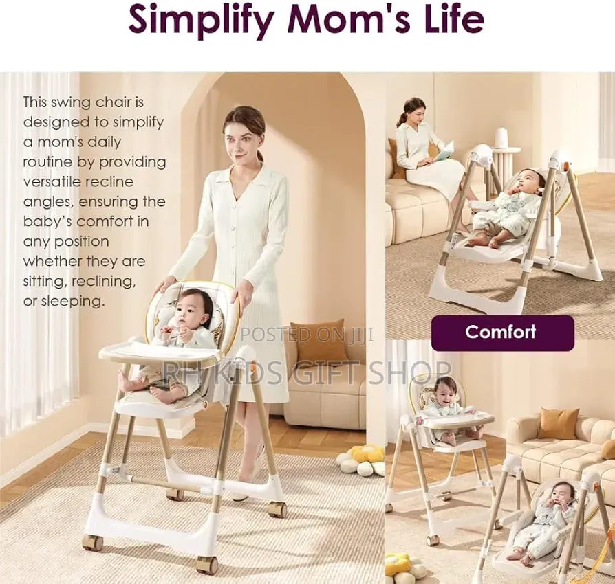 2 In1 Rocking Baby High Chair