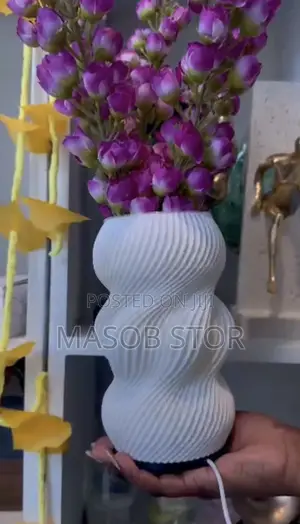 LED Decorative Vase Lamp, USB Powered/3 Color Temperatures Dimmable