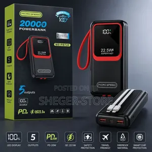 Brand New MICRO SPEED 20,000mAh Power Bank