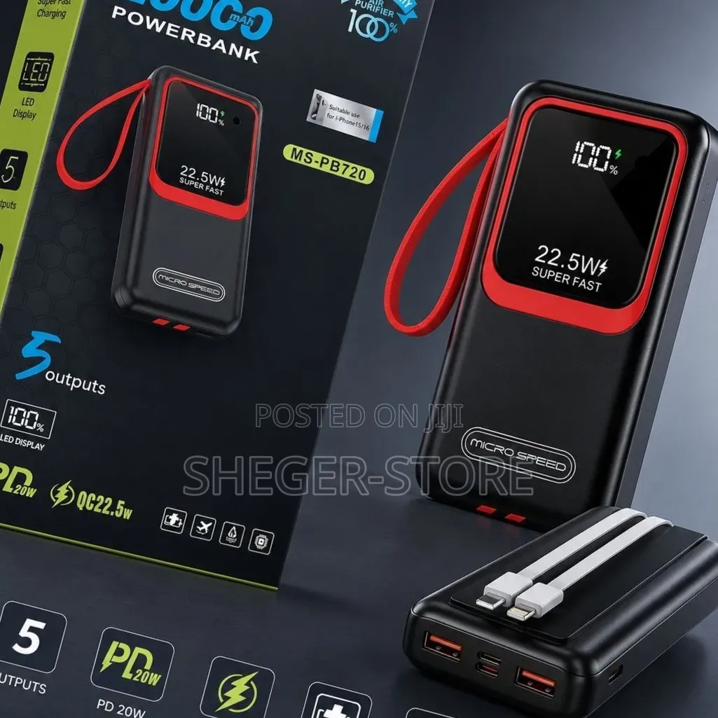 Brand New MICRO SPEED 20,000mAh Power Bank