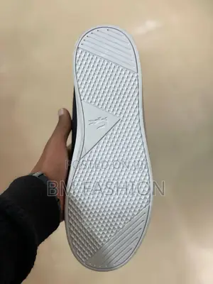 Lacoste Mens Quality Black and White Everyday Wear Flats