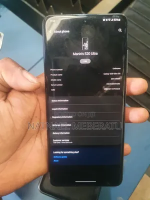 New Samsung Galaxy S20 Ultra 5G 256 GB Black