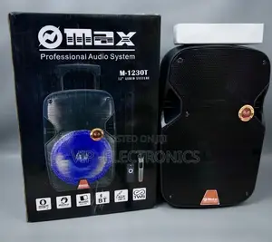 MAX Speaker 12-Inch Professional Bluetooth | LED Wireless Microphone