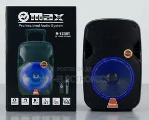 MAX Audio Speaker 12-Inch Professional. Perfect for Parties, Karaoke