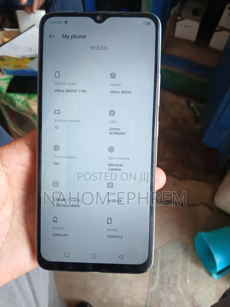 New Infinix Smart 7 HD 64 GB Blue