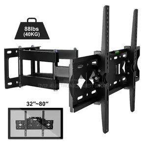 Full Motion TV Wall Mount, for LED LCD and Plasma TV 32 to 80 Inches