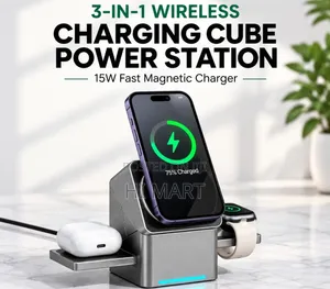 3in1 Electric Rotating Magnetic Wireless Charger