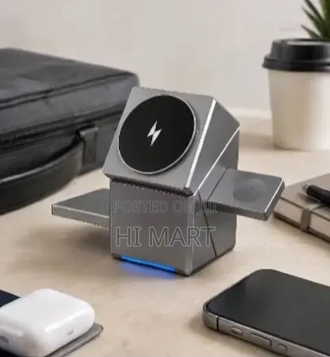 3in1 Electric Rotating Magnetic Wireless Charger