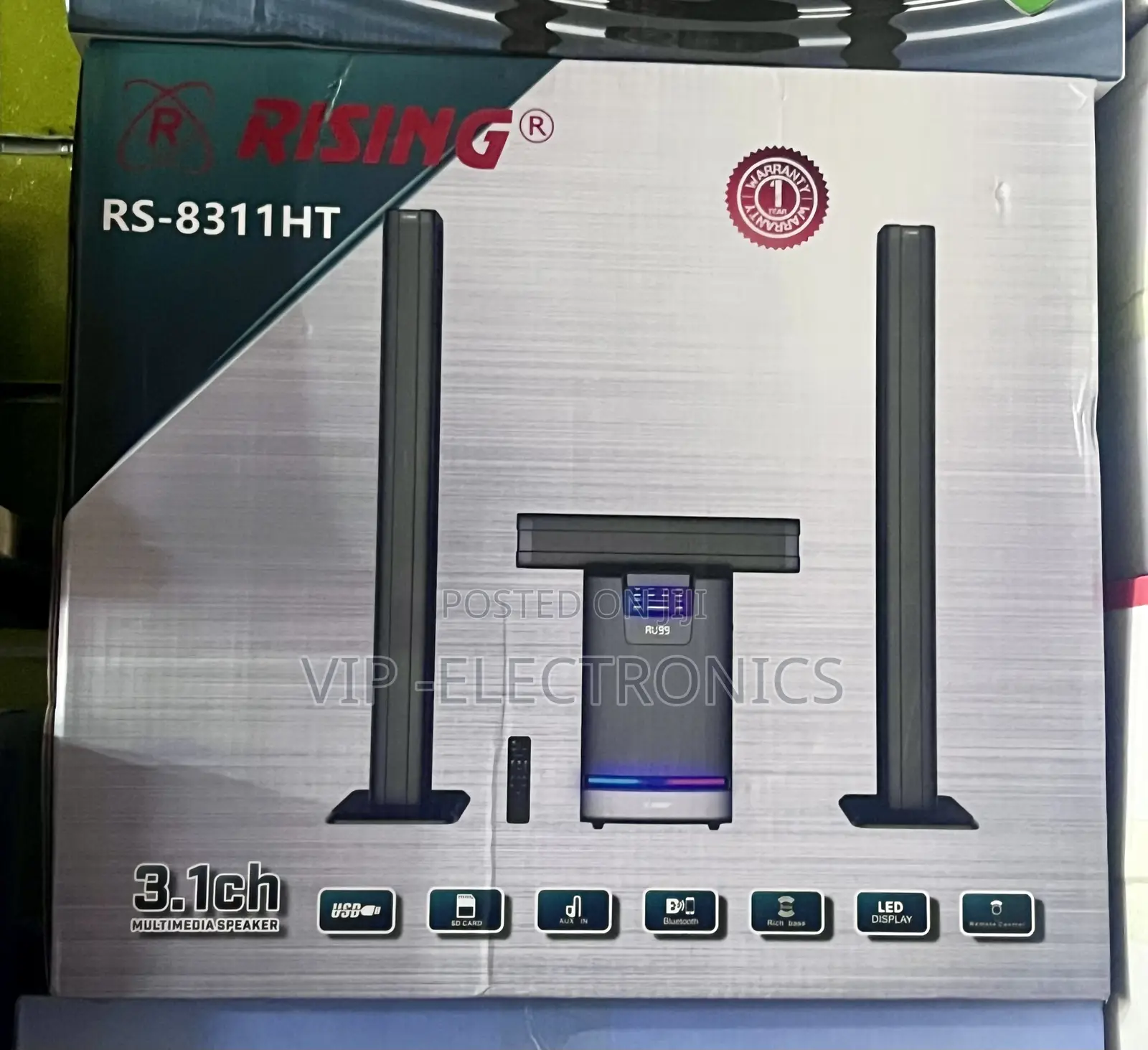 RISING Multimedia Speaker System 3.1CH RS-8311HT Powerful Sound