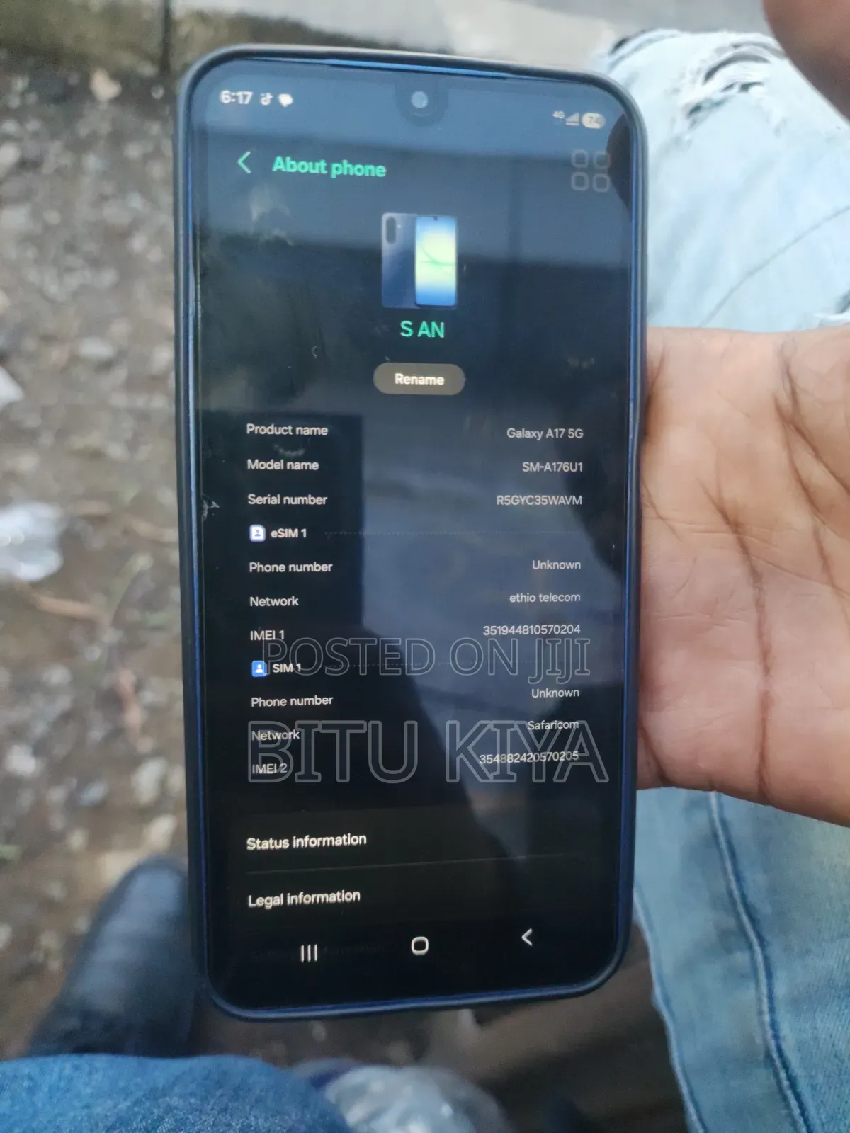 Samsung Galaxy A17 5G 128 GB Gray