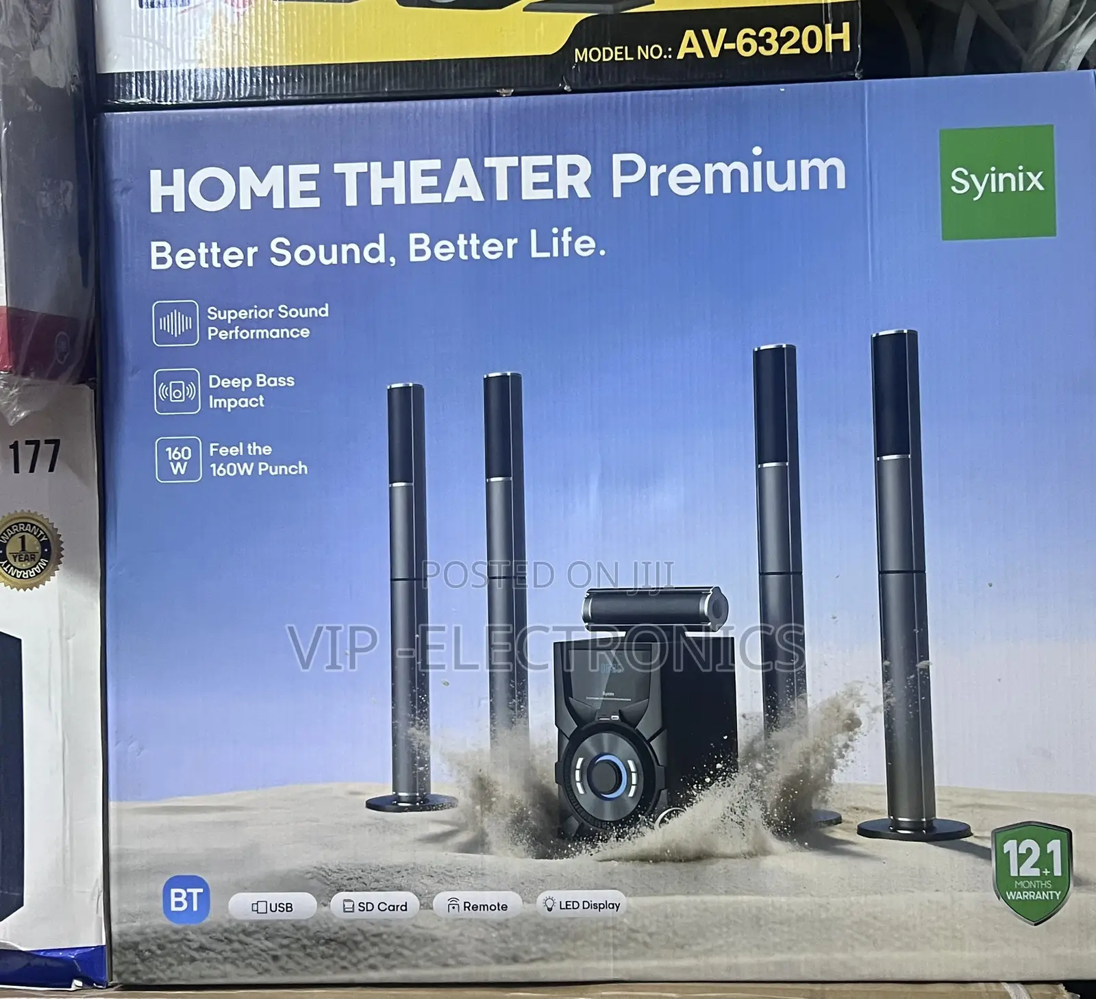 Syinix Premium Home Theater System 160W Powerful Sound | 12+1 Months