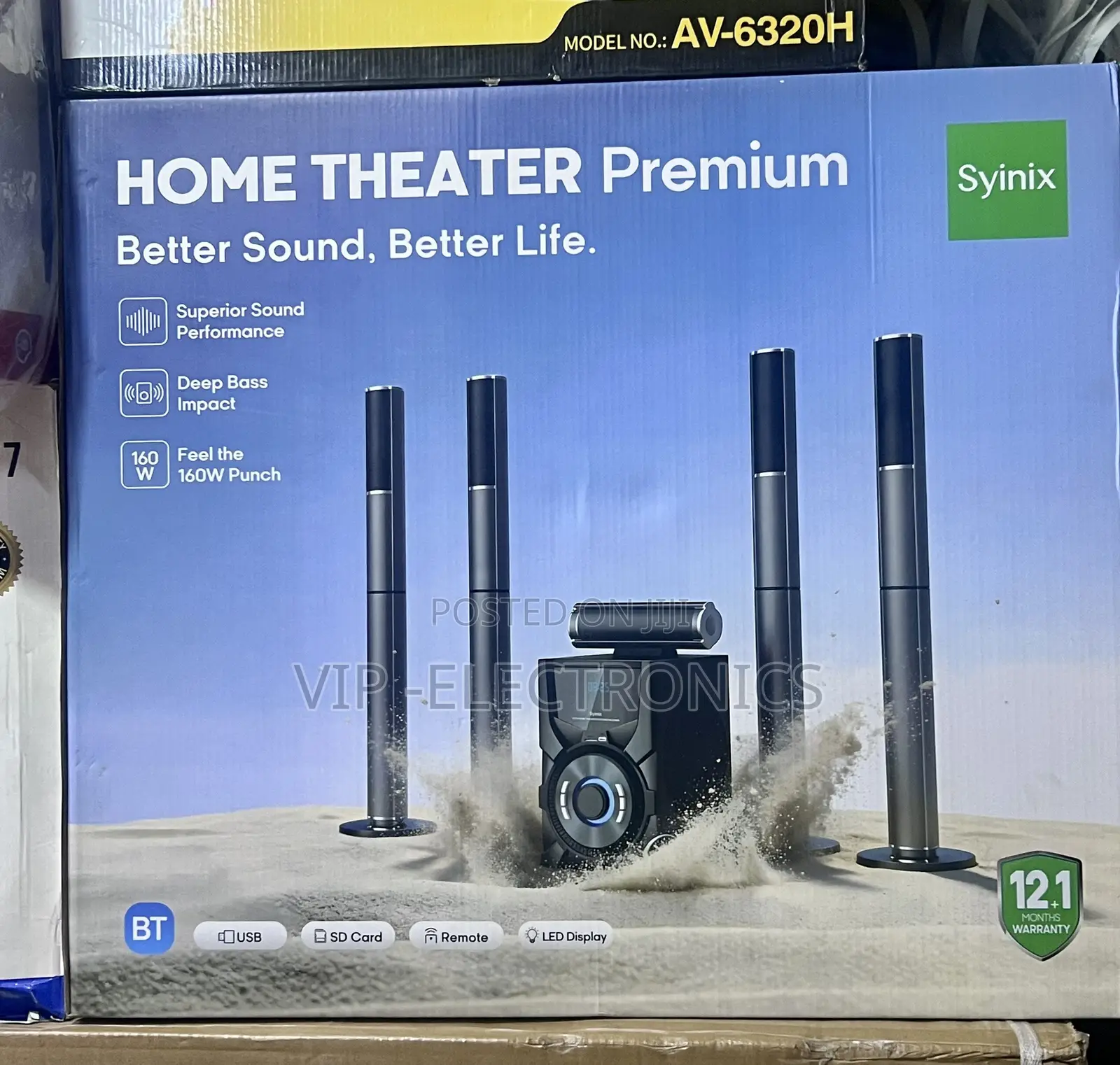 Syinix Premium Home Theater System 160W Powerful Sound | 12+1 Months