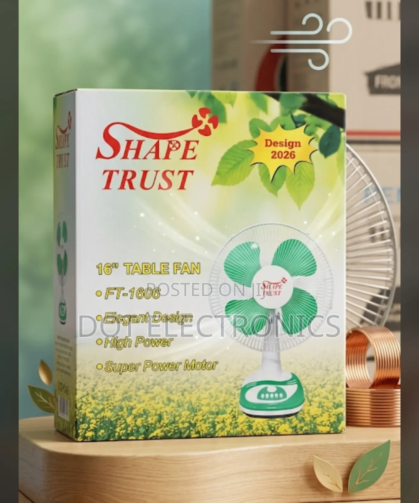 ​Brand Model: SHAPE TRUST 16" Table Fan (FT-1606)