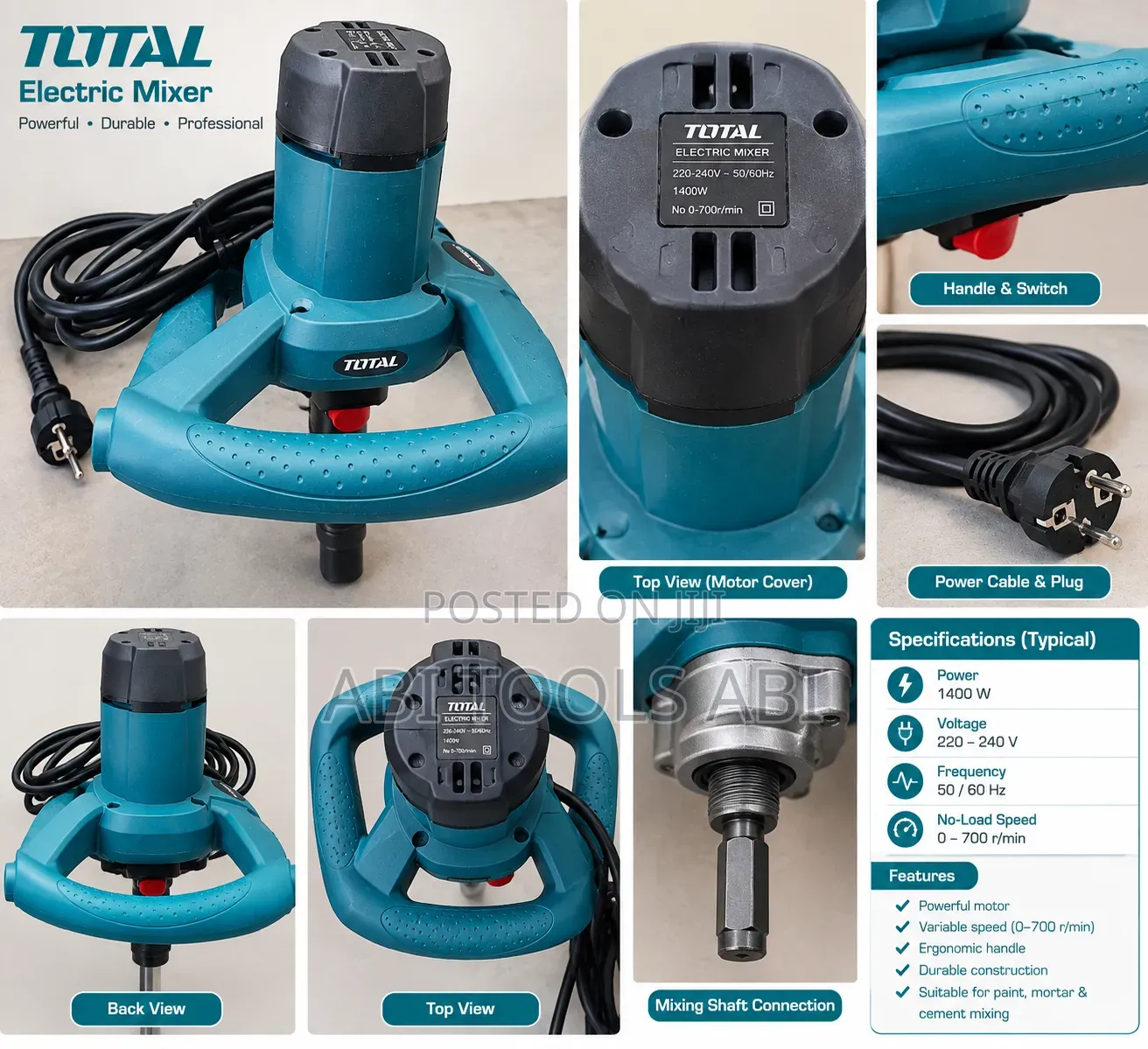 TOTAL Electric Mixer