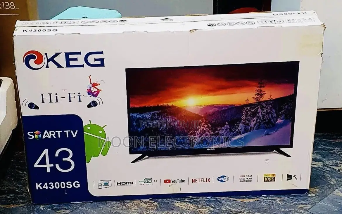 KEG TV 43" Smart Android TV