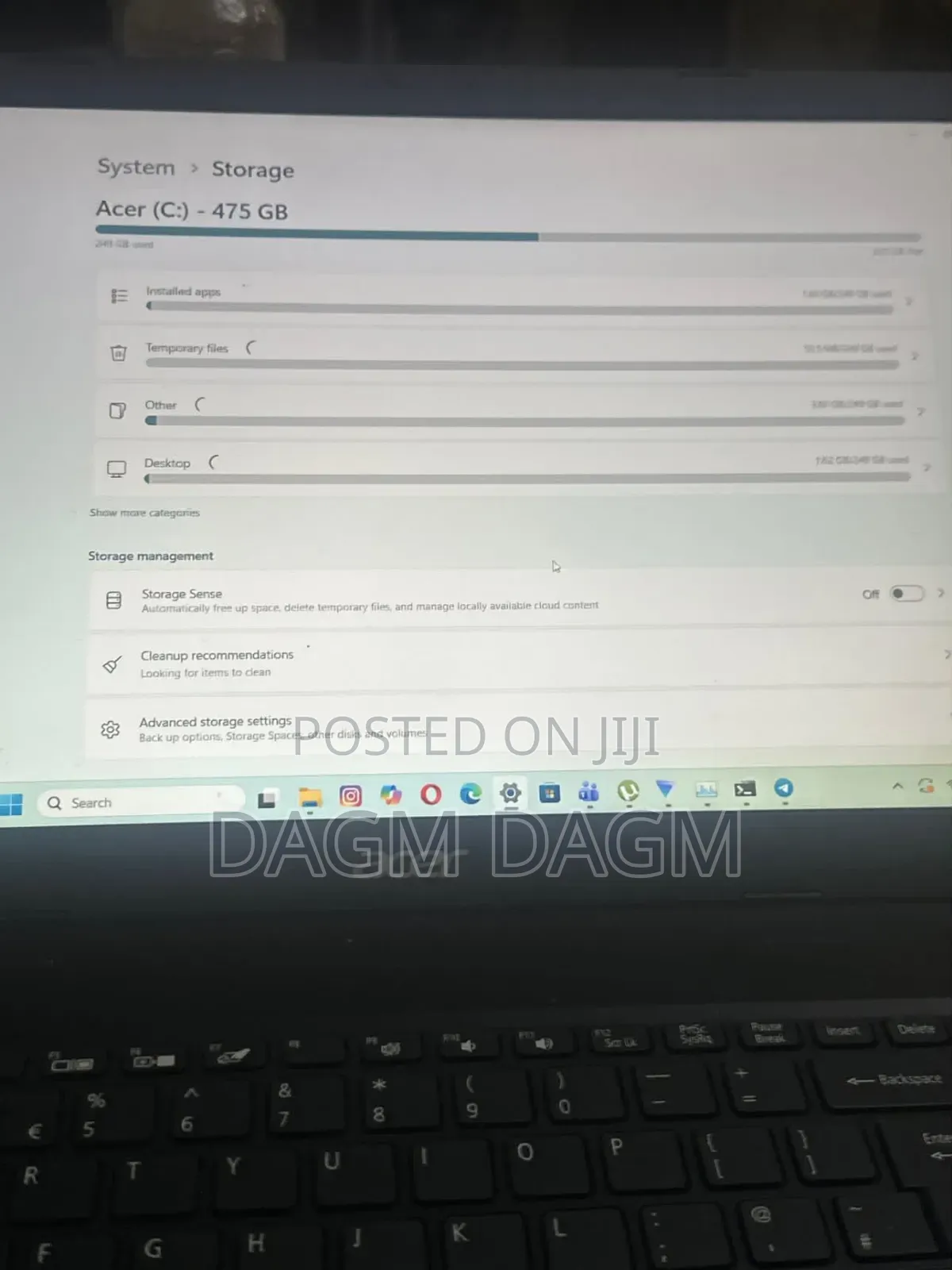 Laptop Acer Aspire 3 8GB Intel Core i7 SSHD (Hybrid) 500GB