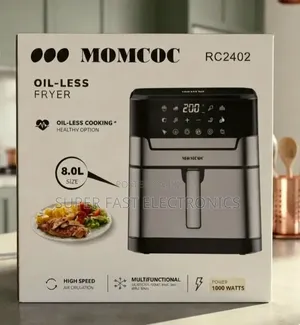 MOMCOC Air Fryer 8.0L – Oil-Less High-Speed Air Circulation | 1000W