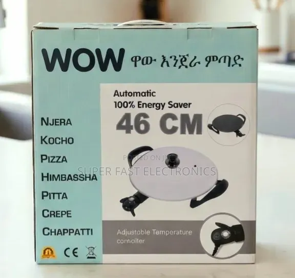 WOW Injera Metad 46cm Automatic Electric Mitad / – Energy Saver