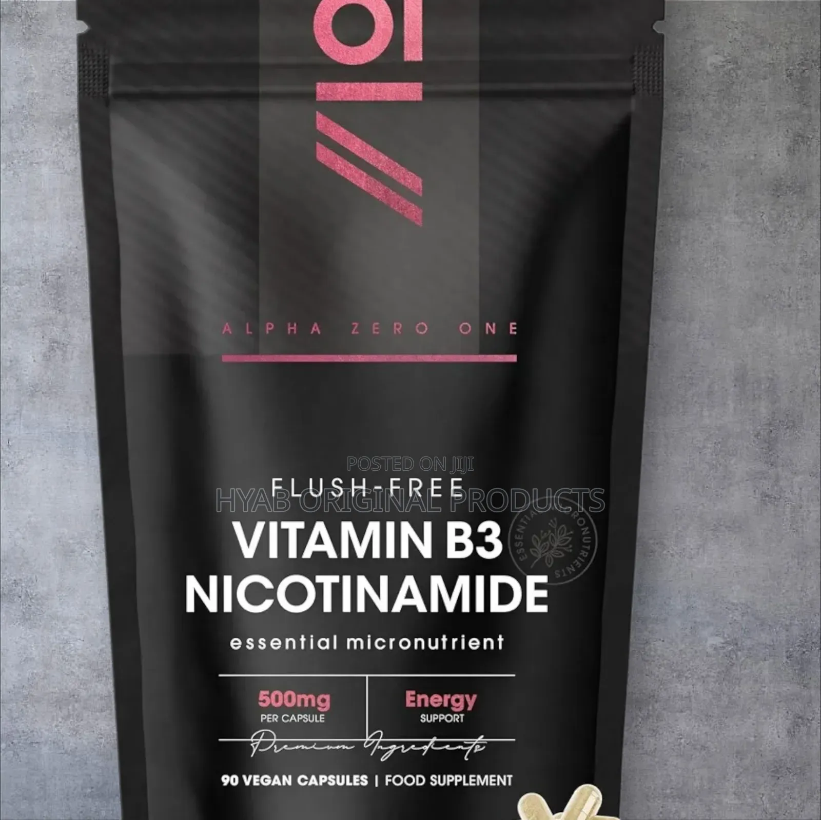 Vitamin B3 Nicotinamide (Niacinamide) 500mg