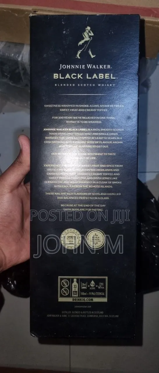 Black Label Original 1L
40% Vol