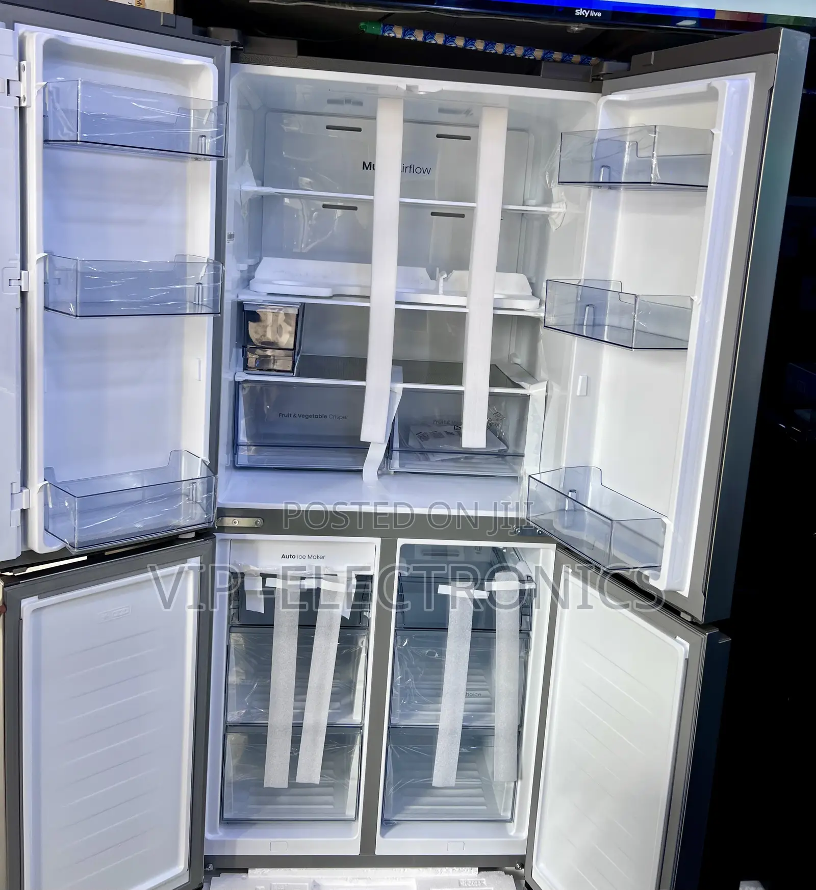 POPULAR Refrigerator 800 4-Door Side-by-Side Spacious Family Fridge