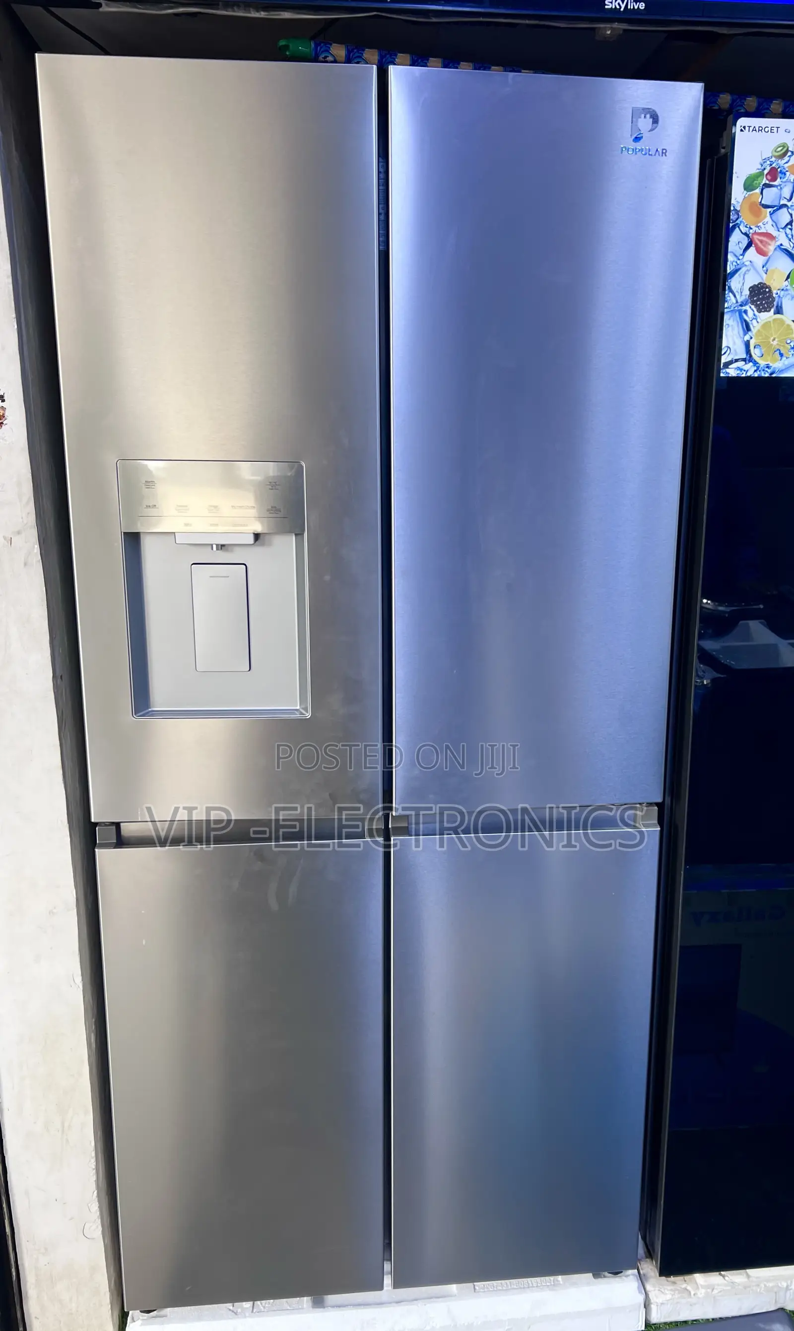 POPULAR Refrigerator 4-Door Side-by-Side – Premium Kitchen Appliance