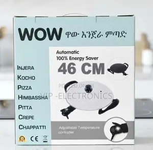 WOW Injera Mitad 46cm Automatic Electric Mitad | 100% Energy Saver
