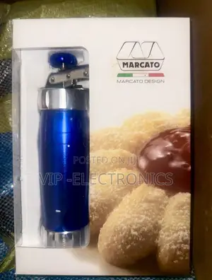 Marcato Biscuit Maker Kit | Blue 20-Piece Cookie Press Shapes