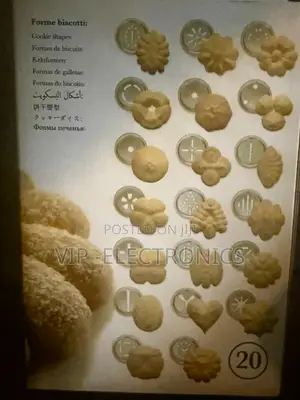 Marcato Biscuit Maker Kit | Blue 20-Piece Cookie Press Shapes