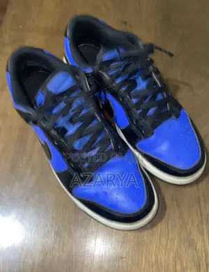 The Nike Dunk Low Retro "Hyper Royal/Black-White"