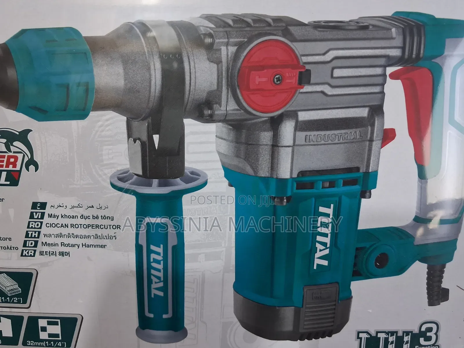 TOTAL 1500W Hammer Drill – Powerful Drilling Hammering