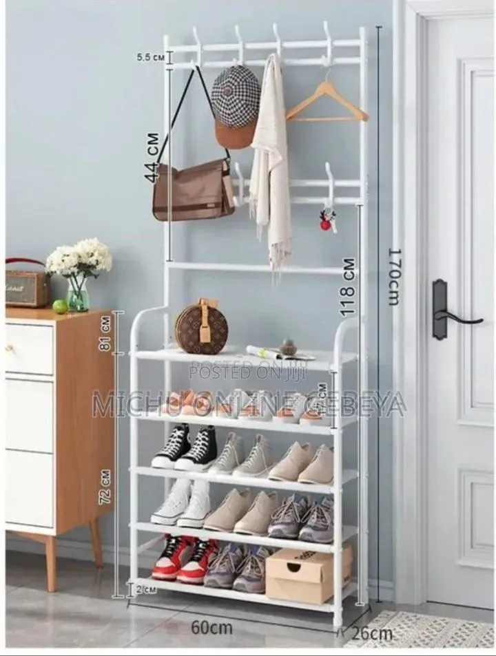 ባለ ዘርፈ ብዙ ጥቅም ትልቁ ሳይዝ Multifunctional የጫማ Shoe Rack