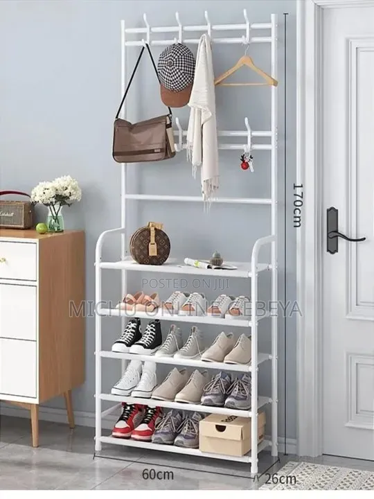ባለ ዘርፈ ብዙ ጥቅም ትልቁ ሳይዝ Multifunctional የጫማ Shoe Rack