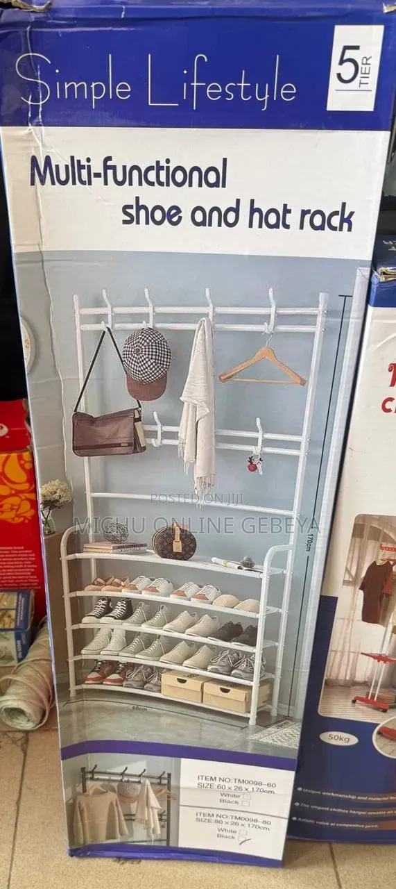 ባለ ዘርፈ ብዙ ጥቅም ትልቁ ሳይዝ Multifunctional የጫማ Shoe Rack