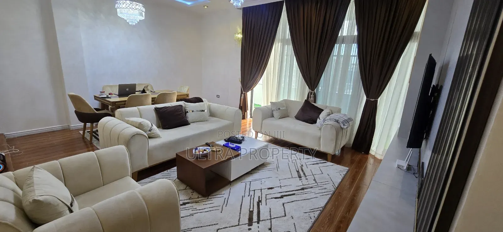 Furnished 3bdrm Apartment in Bole for rent