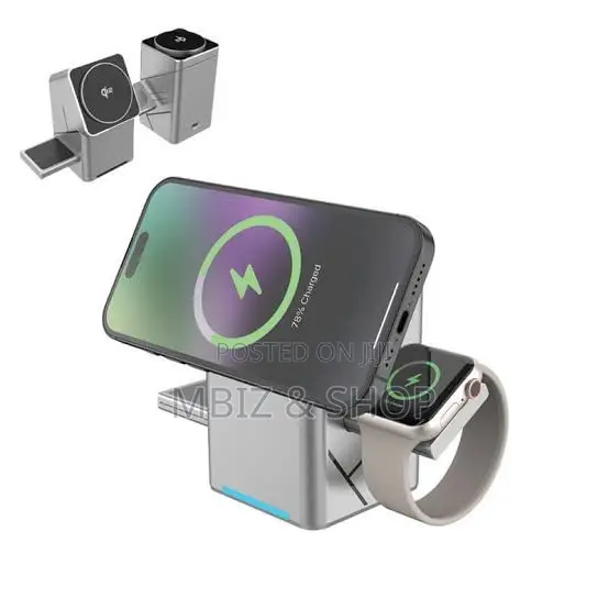 3-in-1 Rotating Wireless Charger