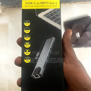 8-in-1 USB Type-C Hub Hdmi Rj45 USB Sd Tf Pd 87w