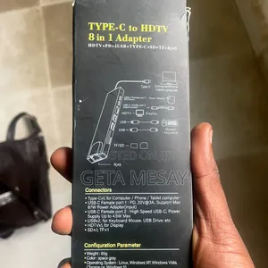 8-in-1 USB Type-C Hub Hdmi Rj45 USB Sd Tf Pd 87w